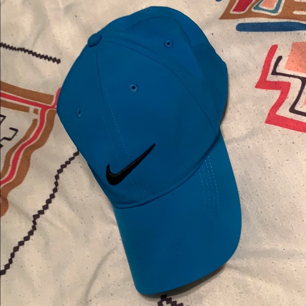 Adjustable Blue Nike Hat. Golf Hat